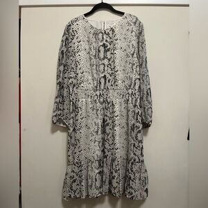 JCrew Snake Print Dress - L